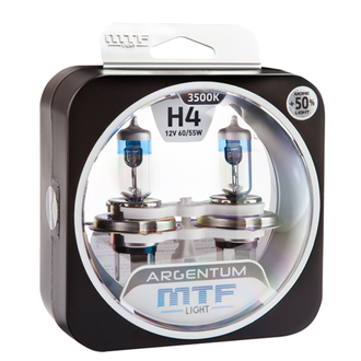 MTF  H4-12v 60/55w Argentum+50% 3500K New