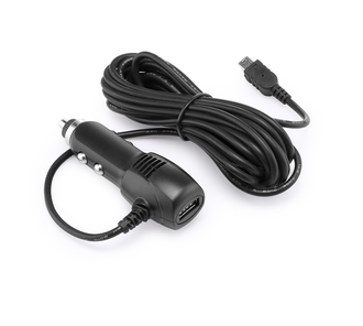  Автомобильное зарядное устройство mini USB с гнездом USB (3,5м.)