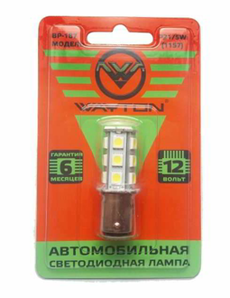 Wayton BP-187 (12V) P21/5W (1157) Яркость 180 LM