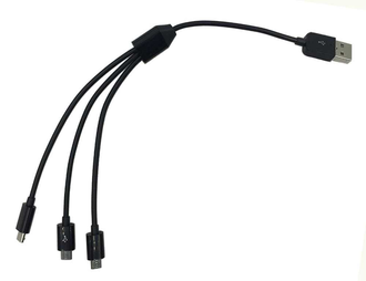 Interpower кабель USB - miniUSB/microUSB/typeC