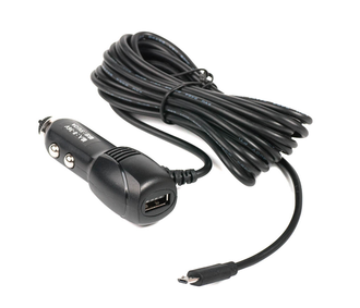  Автомобильное зарядное устройство micro USB с гнездом USB (3.5м.)
