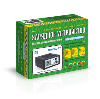 Вымпел 27 (автомат,0-7А, 14.1/14.8/16В, сегментный ЖК индикатор)
