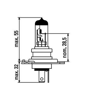 Osram H4 BILUX-12v 60/55w - P43t-38 Ultra Life (64193ULT)