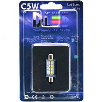 DLED C5W FEST 36мм SV8,5 - 8 SMD3014 (3786)