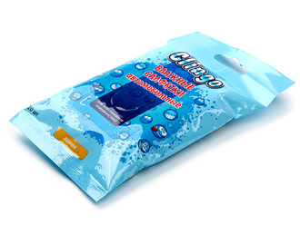 Clingo  влажные для пластиковых поверхностей, 20 шт., лимон