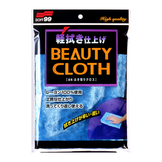 Soft99 для полировки автомобиля Wipe Cloth Blue, 32х22 см