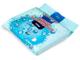 Clingo  3 шт., 43x33 см, голубой, желтый, розовый