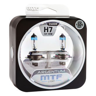 MTF  H7-12v55w Argentum+ 50% 3500K  New