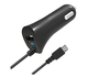   Автомобильное зарядное устройство micro USB с гнездом USB (3м.)