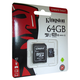 Карта памяти microSDHC Kingston 64 GB 