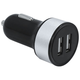 Разветвитель гнезда прикуривателя на 2 гнезда USB (silver) 