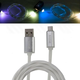 Архив Wiiix Кабель переходник USB-микроUSB LED подсветка, белый 