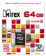 Карта памяти SDHC Mirex 64 GB (UHS-I, class 10)