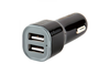  на 2 гнезда USB (black) 