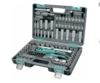 Stels Набор инструментов 1/2", 1/4", CrV, 12 гранные головки, пластиковый кейс, 109 предмета