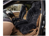 iSky Накидка из натур. овчины на перед. сиденье iSky SHEEPSKIN, мех стриж. в центре, черн.