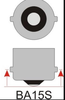 Philips 12V P21W (BA15S) LED RED (12839B1)